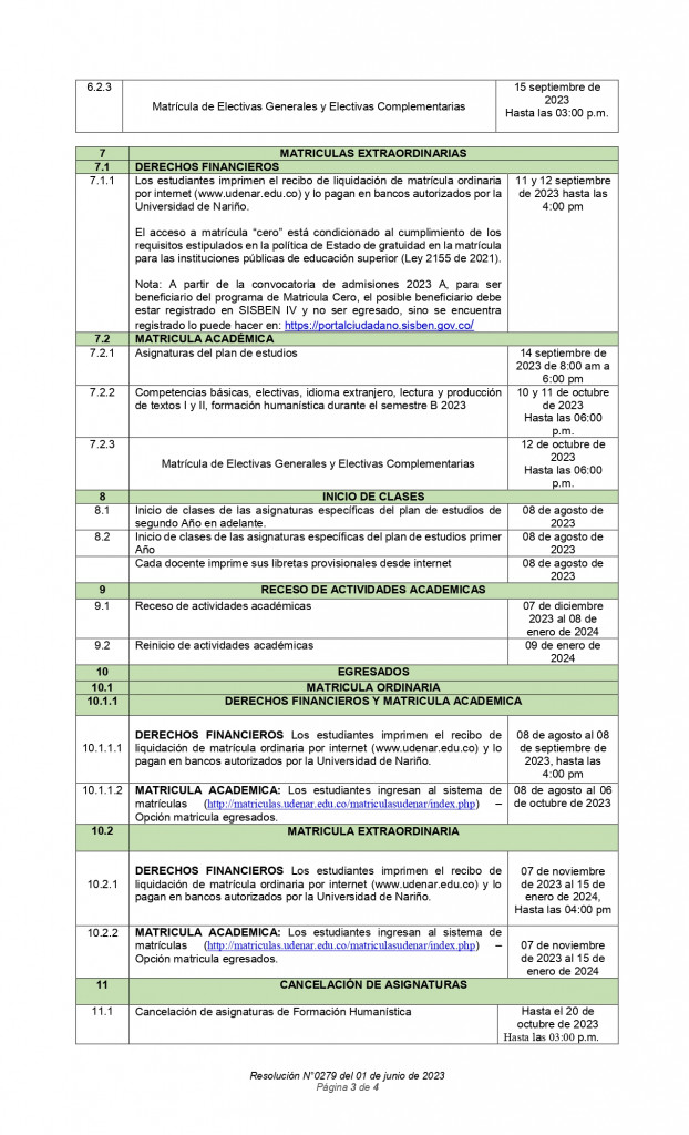Viceacademica Res. No. 0279 CALENDARIO ESTUDIANTES ANTIGUOS-DERECHO-2023B_page-0003